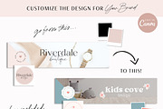 Etsy Shop Kit Pink Banners, a Branding & Logo Template by Macarons and Mimosas (Thumbnail 4 of 9)