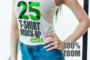 25 T-Shirts Mock-Up (Part 3), a Shirt Mockup by Freeman Studio (Thumbnail 6 of 32)