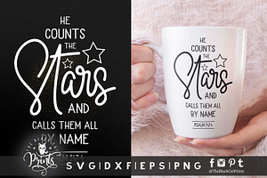 He Counts The Stars SVG DXF EPS PNG