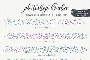 Confetti Brushes & Foil Textures