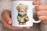Cute Spring Gnomes Clipart Bundle, an Illustration by Canvas Craft (Thumbnail 6 of 7)