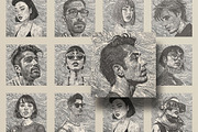 Vintage Line Art Photo Effect, an Action Add-On by Amorjesu.com (Thumbnail 2 of 27)
