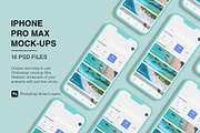 Clay iPhone Pro Max Mockups, an iPhone Mockup by Graphic Aesthetic (Thumbnail 1 of 22)