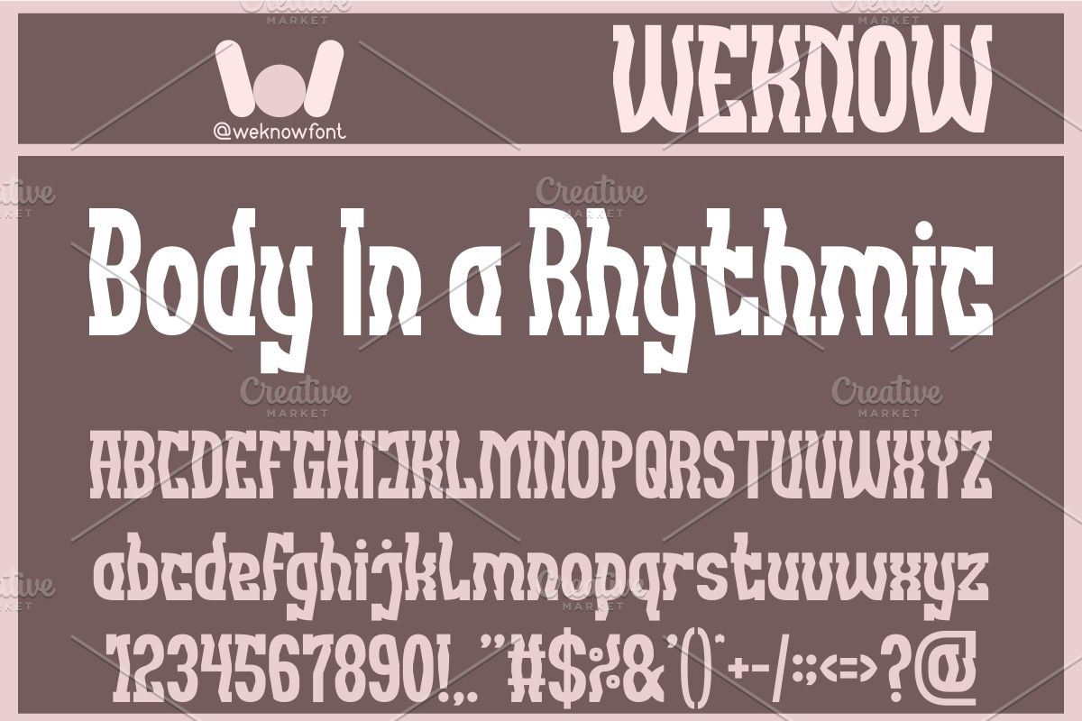 Tuning Fork font, a Font by weknow (Photo 2 of 8)