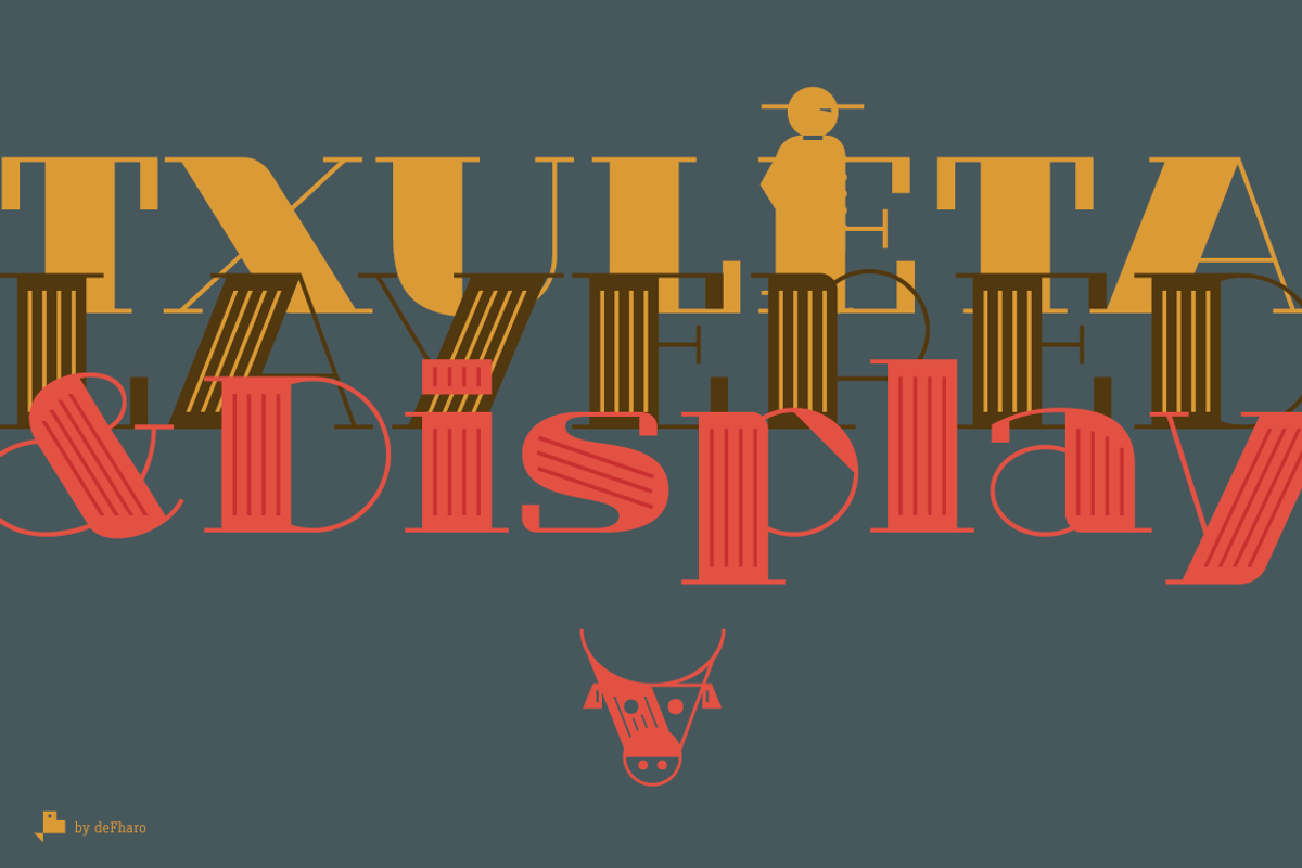 Txuleta Layered & Display -3 fonts- preview 6