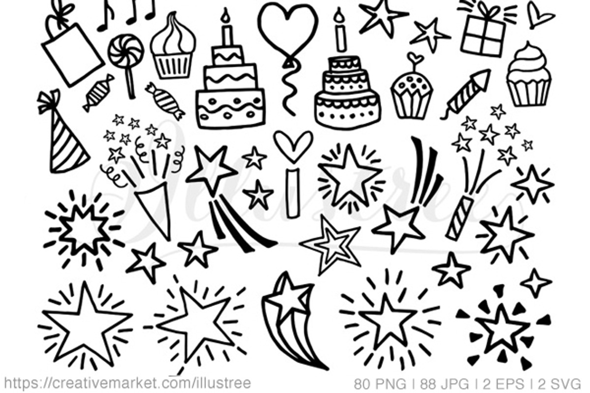 Celebration, party, birthday clipart, an Object Graphic by Illustree (Photo 4 of 5)