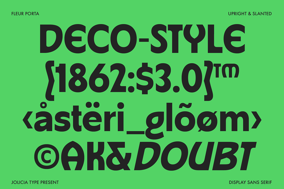 Fleur Porta | Display Sans, a Sans Serif Font by Jolicia Type (Photo 6 of 14)