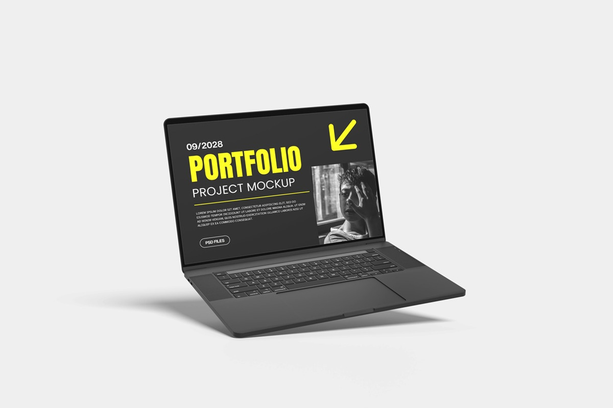 High Resolution Laptop Screen Mockup, a Wearable Device Mockup by AndikaGraphic (Photo 4 of 5)