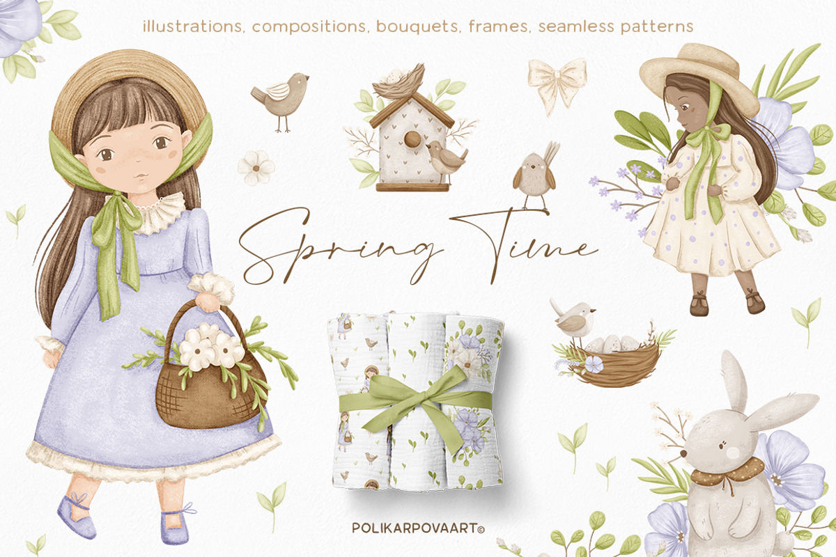 Spring Time. Delicate collection, an Animal Illustration by polikarpovaart (Photo 1 of 13)