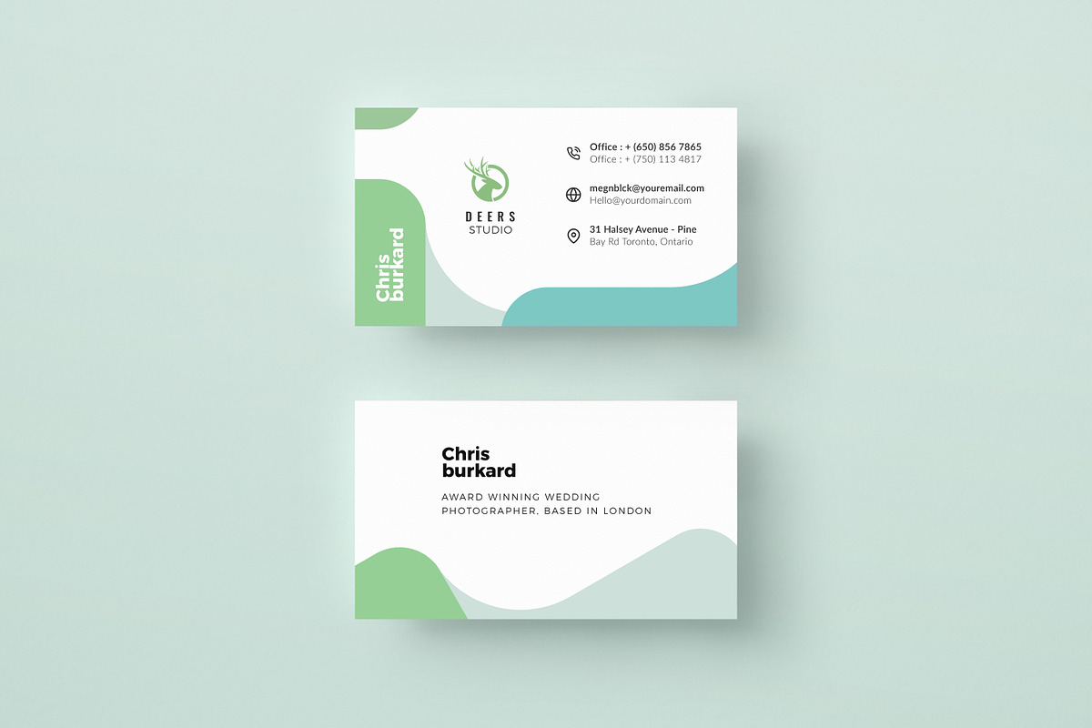 Bundle - Modern Business Cards, a Business Card Template by Crevo Studio (Photo 2 of 8)