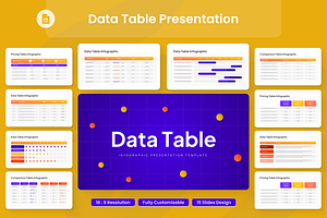 Data Table Presentation, a Presentation Template by Annora Studio
