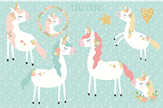Sparkly Unicorns, an Illustration by Poppymoondesign (Thumbnail 2 of 5)