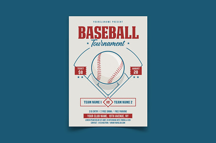 Baseball Tournament, a Print Template by DesignWorkz