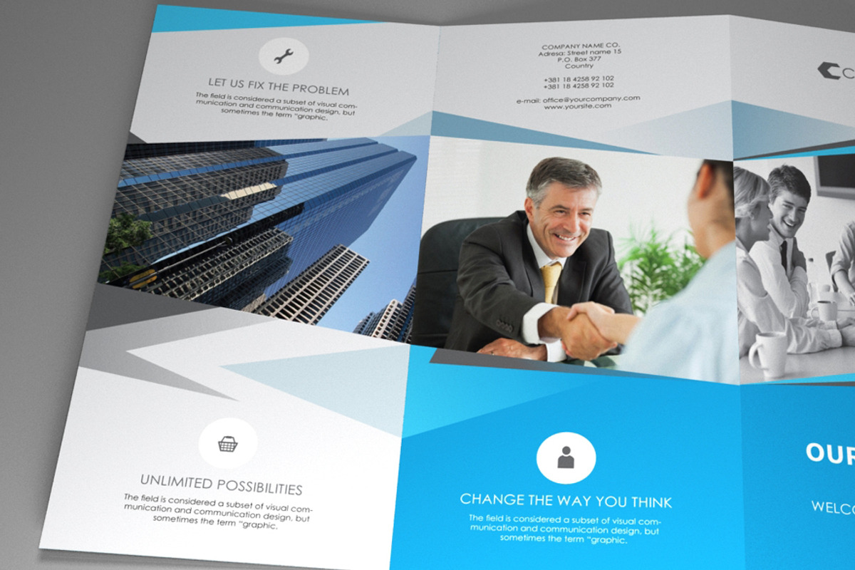 Indesign Brochure Triangle, a Brochure Template by RudanStudio (Photo 3 of 6)