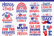 105 4th of July print and cut files, a Pattern Graphic by Etcify (Thumbnail 2 of 6)
