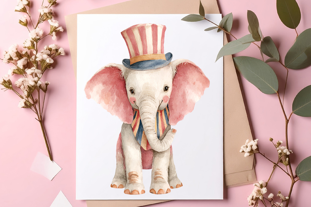 Cute Circus Clipart, an Illustration by SinaCreation (Photo 5 of 10)