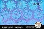 Grunge Daisies Monoprint Backgrounds, a Texture Graphic by Clikchic Designs (Thumbnail 5 of 5)