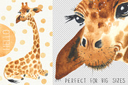 Watercolor giraffes 2, an Illustration by Olga Bonitas (Thumbnail 3 of 7)