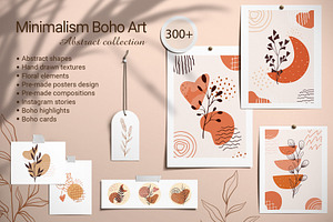 Minimalism boho art