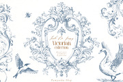 Victorian collection - Toile De Jouy, a Decorative Illustration by Pamyatka Shop (Thumbnail 1 of 15)