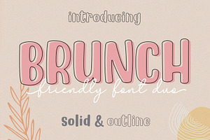 BRUNCH - Cute Font Duo