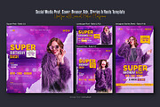 Birthday Bash Social Media Post Set, a Social Media Template by Creative_View (Thumbnail 3 of 8)