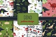 Seamless DINO patterns and posters, an Animal Illustration by narinadraban (Thumbnail 4 of 6)