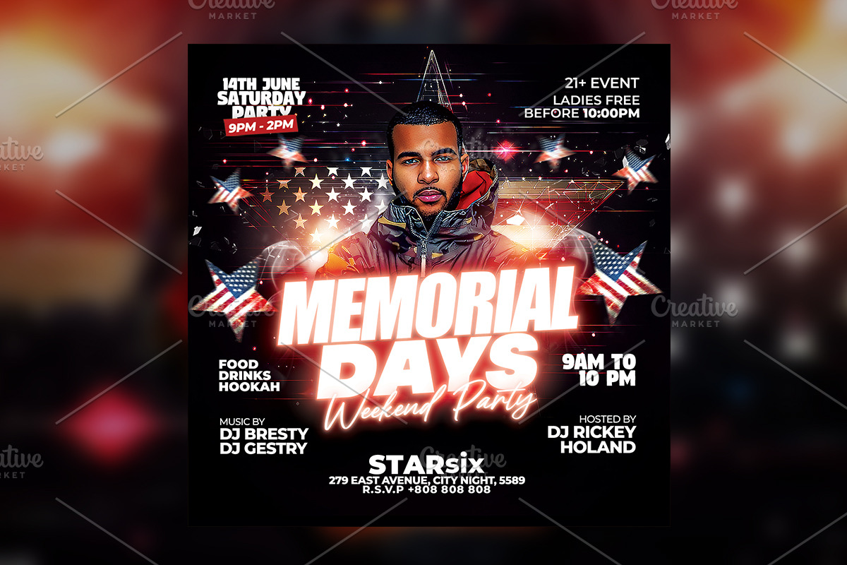 Memorial Day Flyer Template, a Flyer Template by RTXdesinger99 (Photo 3 of 3)