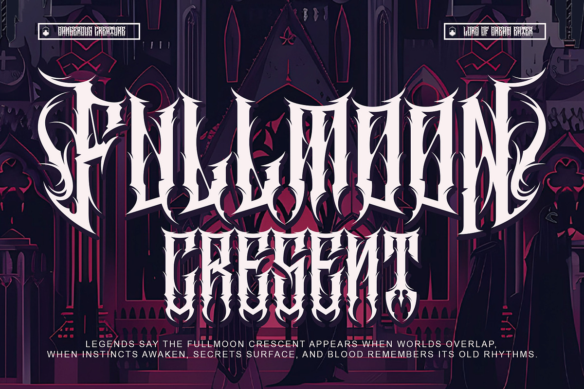 Cathedrave – Gothic Blackleter Font, a Blackletter Font by Letterara (Photo 9 of 15)