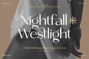 Nightfall Westlight, a Sans Serif Font by Godbless Studio