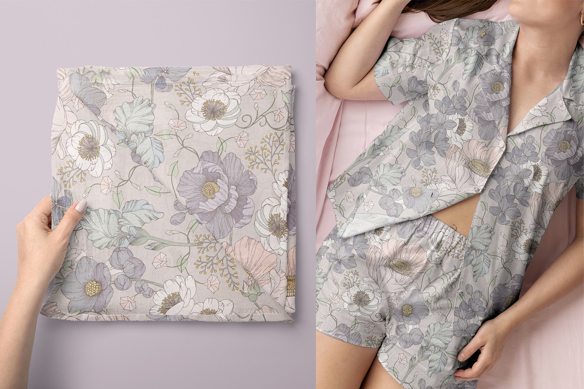 Seamless floral pattern, a Pattern Graphic by Elona Laff (Photo 5 of 5)