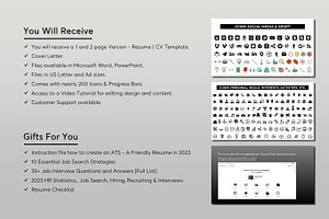 ATS Resume CV Word & PowerPoint - 12