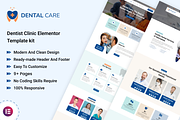 Dentalcare - Dentist Elementor Kit, a WordPress Template by Techeshta Solutions (Thumbnail 1 of 6)