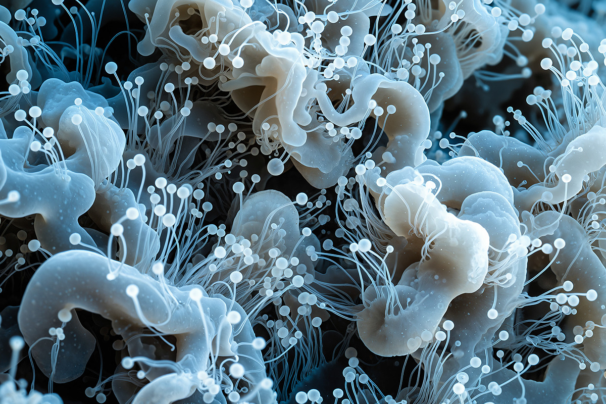 72 Microscopic Fungi Backgrounds, a Background Graphic by h.utomo (Photo 30 of 72)