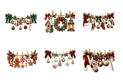 Christmas Clothesline Clipart PNG, a Seasonal Illustration by Designworld (Thumbnail 3 of 4)