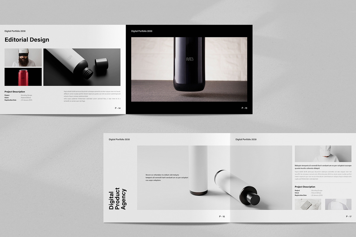 Minimalist Design Portfolio Template, a Brochure Template by NorthPeak (Photo 7 of 12)