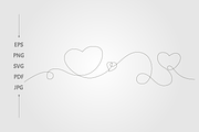 three elegant black hearts, an Object Graphic by lawoel (Thumbnail 1 of 3)