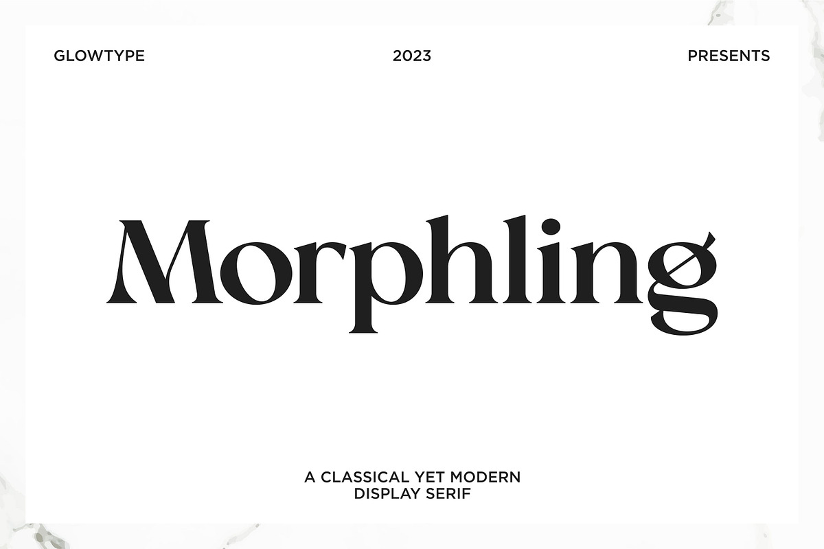 Morphling, a Serif Font by Glowtype (Photo 1 of 12)