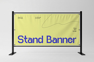 Street Stand Banner Mockup