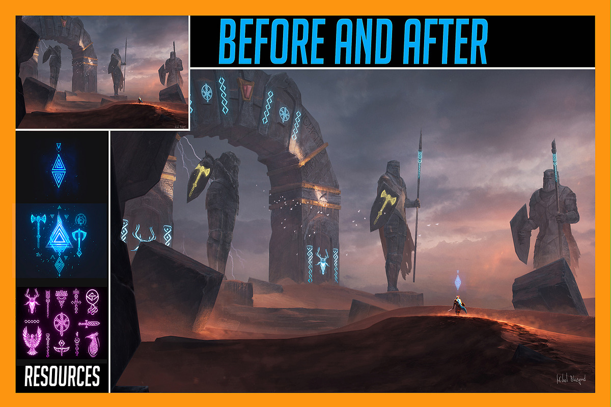 240+ Magic Hieroglyph Overlay Effect, an Object Graphic by Mikel Blazgad (Photo 6 of 16)