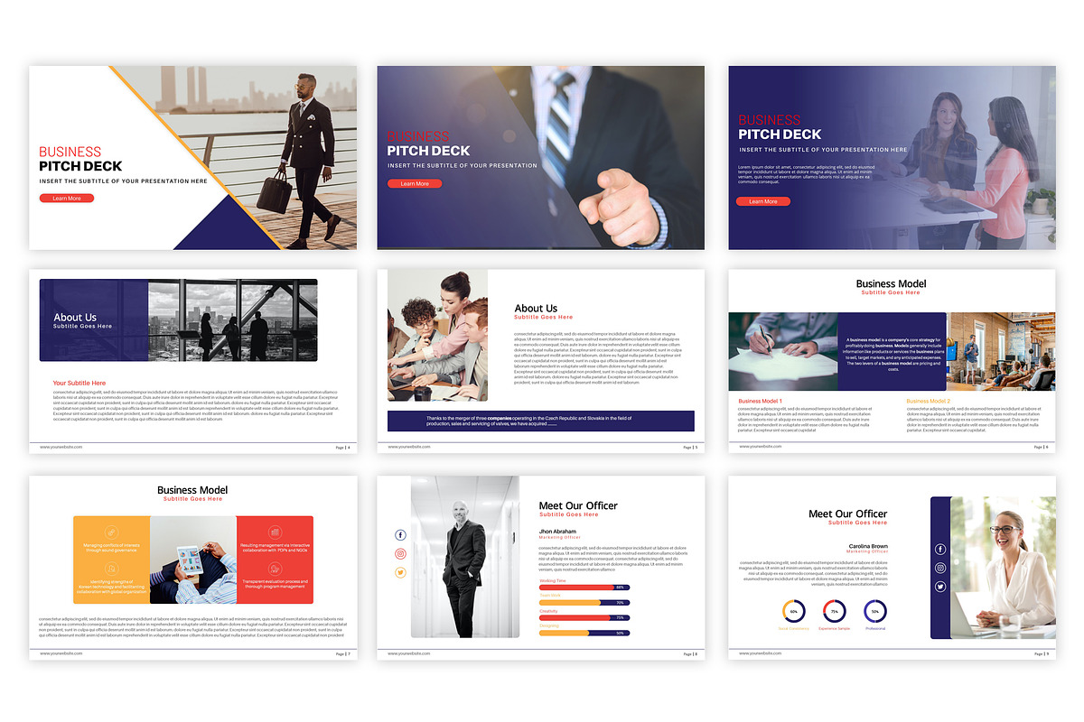 Business Pitch Deck Presentation, a Presentation Template by SlideStack (Photo 2 of 7)
