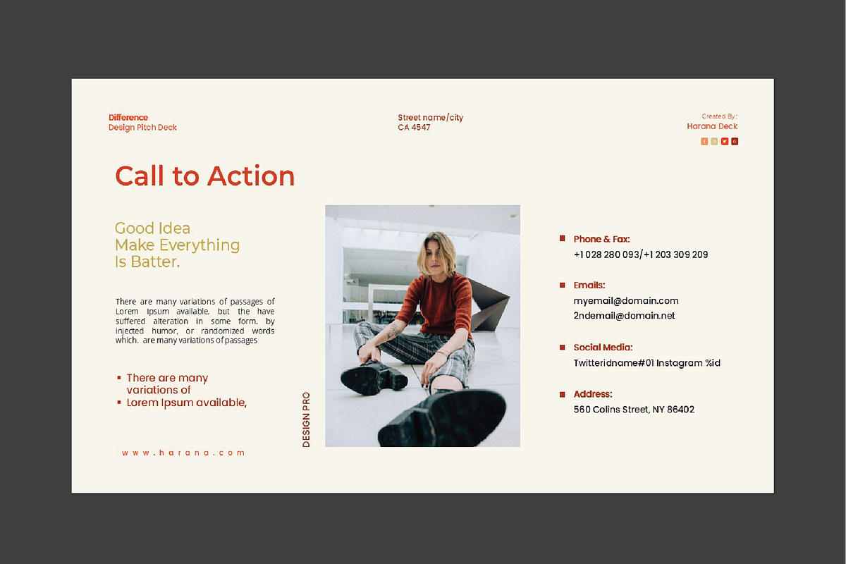 Harana Business Pitch Deck, a Presentation Template by Caprio Studio (Photo 5 of 6)
