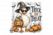 Halloween Goose PNG, Trick or Treat, a Seasonal Illustration by Libby Wishes (Thumbnail 1 of 3)