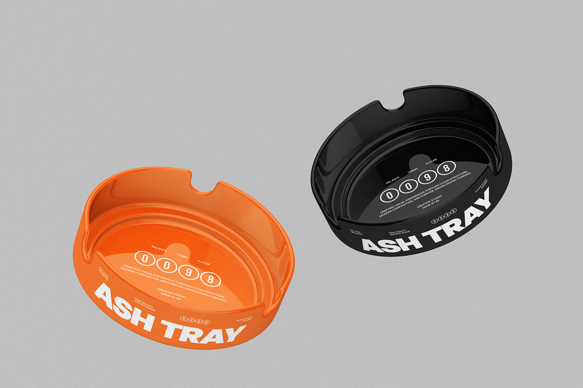 Ceramic Ash Tray Mockup, a Cups & Container Mockup by Brand Earth (Photo 3 of 4)
