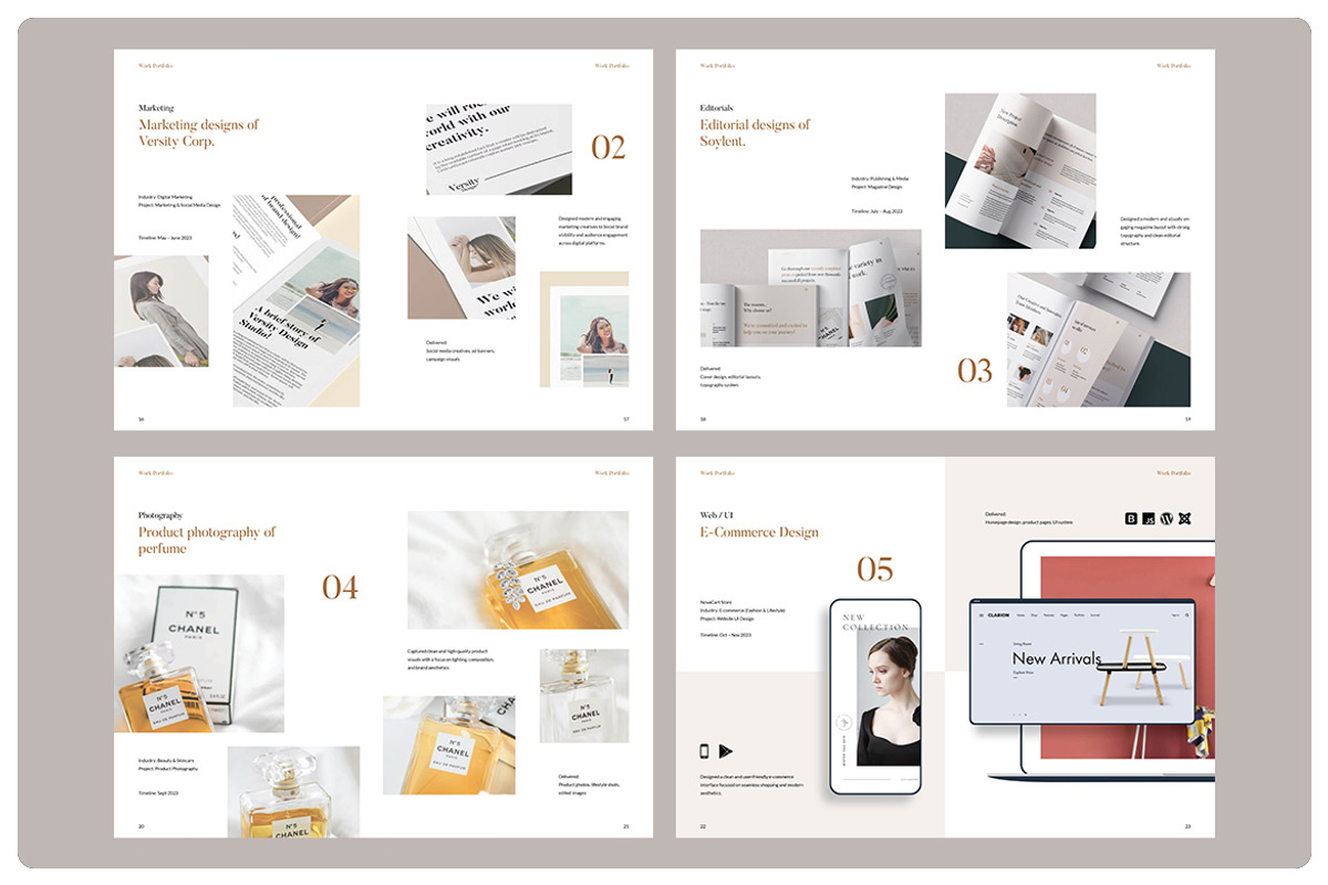 Design Portfolio Brochure Template, a Brochure Template by GraphicsEgg (Photo 4 of 5)