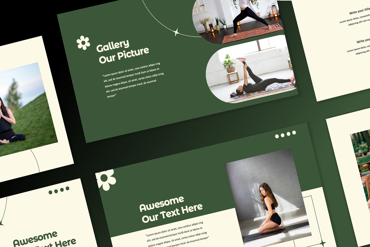 Denmax Yoga PowerPoint, a Presentation Template by Overcloud (Photo 3 of 3)