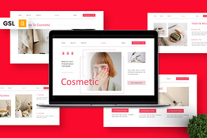 Cosmetic - Beauty Care Google Slide, a Presentation Template by Deepslide Studio