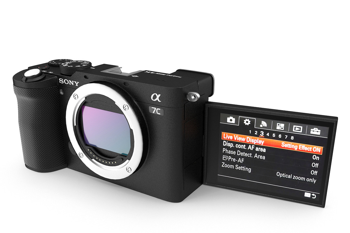 Sony A7C Compact Full-Frame Mirrorle, an Object 3D Model by Tedi Permana (Photo 6 of 12)