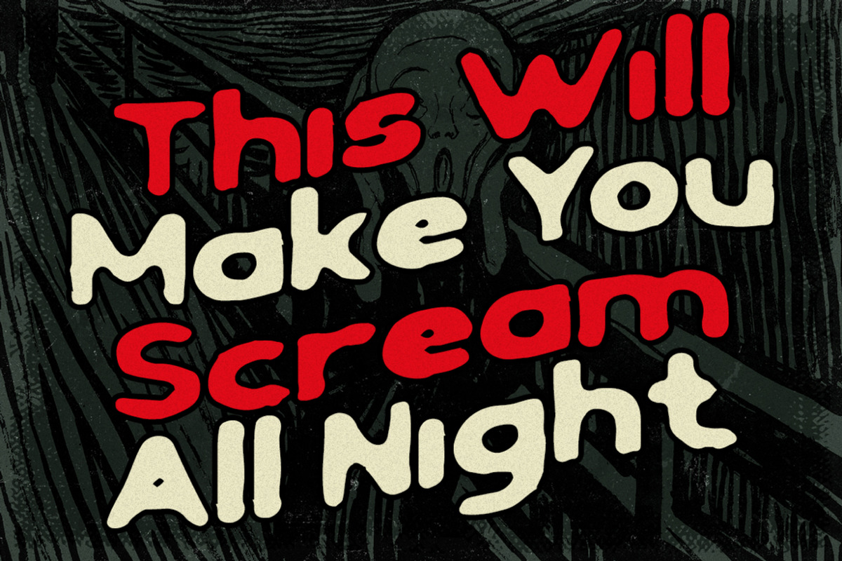 Black Scream Classic Horror Font, a Sans Serif Font by Vadovastd (Photo 7 of 8)