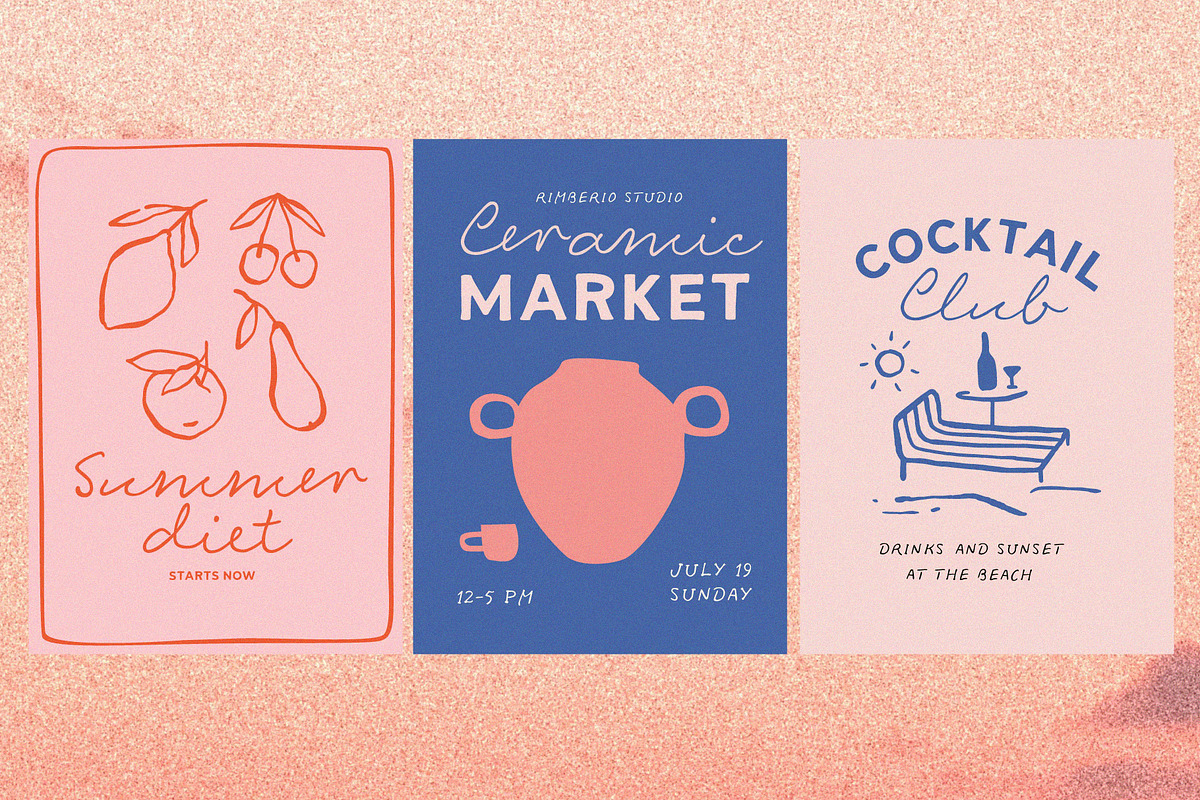Hotel Riviera | Font collection, a Handwritten Font by AngelinaKovel (Photo 10 of 16)